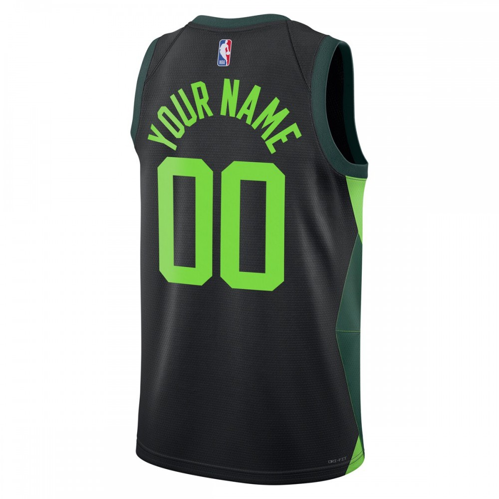 Boston Celtics Unisex 2024/25 Custom Swingman Jersey - City Edition - Black-Pro Kit Vault | Brand New 26/27 Sports Jerseys